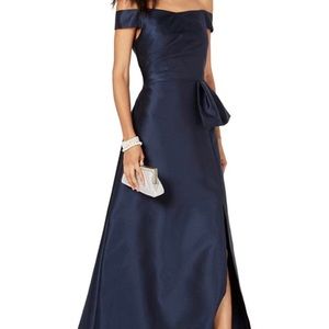 Adrianna Papell Navy Blue Gown